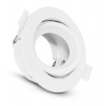 Foco Bascualte empotrar PC Blanco 90mm, para Lámpara GU10/MR16